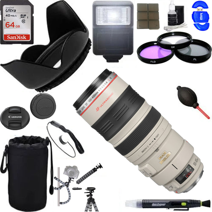 Canon EF 100-400mm f/4.5-5.6L IS USM Lens with Ultimate Kit