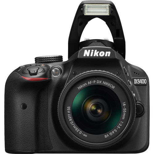 Nikon D3400/D3500 DSLR Camera with 18-55mm &amp; 70-300mm Lenses|32GB MC|Nikon Bag|Wide Angle Lens|2x Telephoto Lens|Flash|Remote|Tripod|Filters