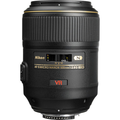 Nikon 105mm f/2.8G ED-IF AFS VR Micro NIKKOR Lens USA W/Pro Acc Bundle