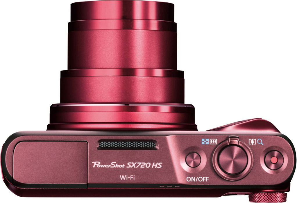 Canon PowerShot SX720 HS Digital Camera (Red) - Refurbished