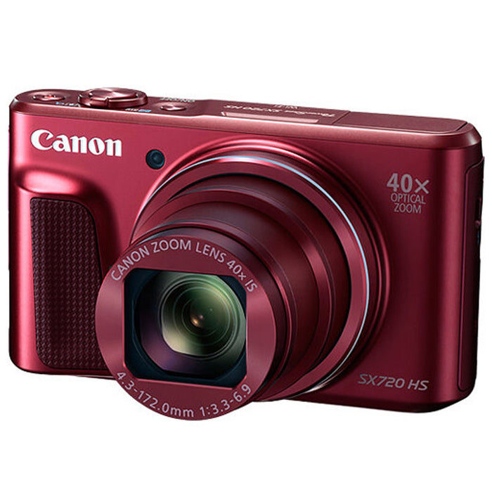 Canon PowerShot SX720 HS Digital Camera (Red) - Refurbished