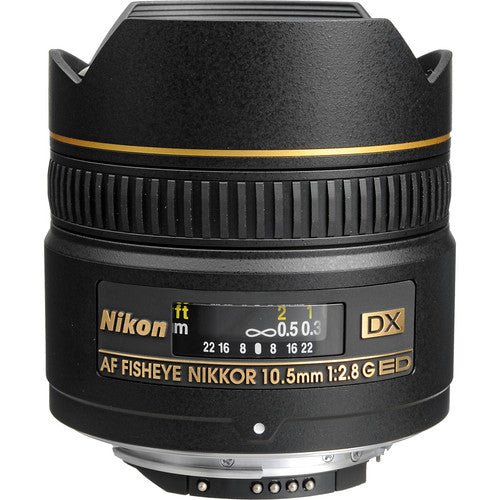 Nikon AF DX Fisheye-NIKKOR 10.5mm f/2.8G ED Lens Rain Bundle