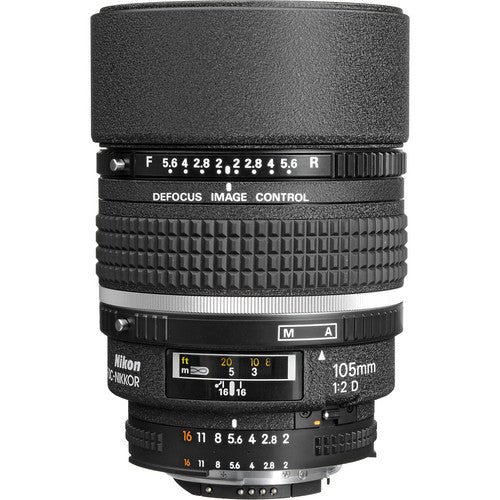 Nikon AF DC-Nikkor 105mm f/2D Telephoto Lens Rain Bundle
