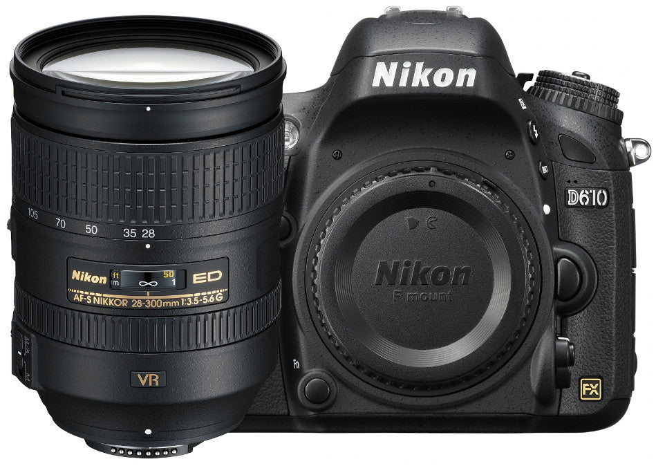 Nikon D610 DSLR Camera with Nikon AF-S NIKKOR 28-300mm f/3.5-5.6G