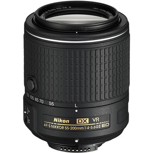 Nikon AF-S DX NIKKOR 55-200mm f/4-5.6G ED VR II Lens Basic Bundle