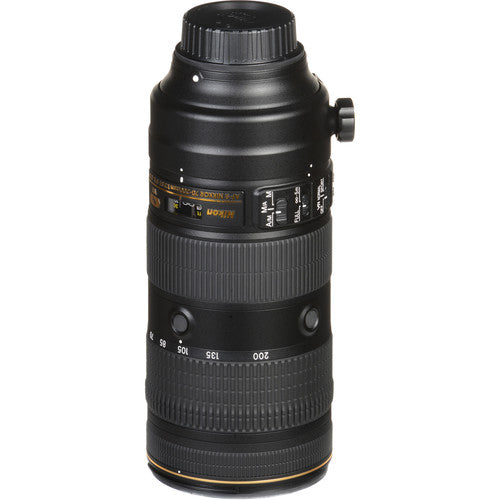 Nikon AF-S NIKKOR 70-200mm f/2.8E FL ED VR Lens with 32GB SD Card Bundle