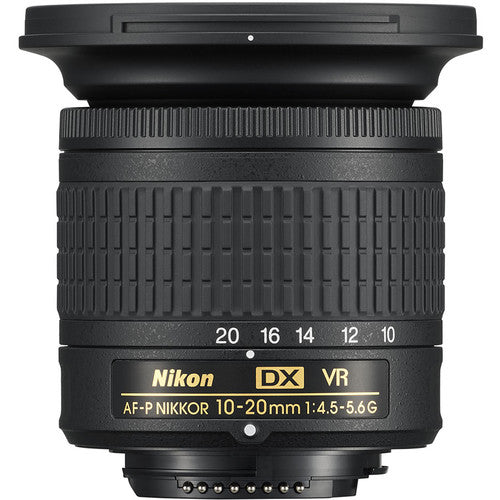 Nikon AF-P DX NIKKOR 10-20mm f/4.5-5.6G VR Lens Flash Bundle