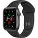 Apple Watch Series 5 (GPS Only, 40mm, Space Gray Aluminum, Black Sport Band)