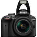 Nikon D3400/D3500 DSLR Camera with 18-55mm VR and 70-300mm G ED Lenses (Black) | Sandisk 16GB | Case & More