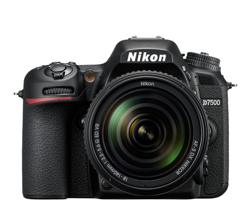 Nikon D7500 4K Digital SLR Camera w/ 18-140mm &amp; 55-300mm VR DX Lens + 500mm Telephoto Lens + 64GB Card + Battery + Backpack + Monopod + Kit