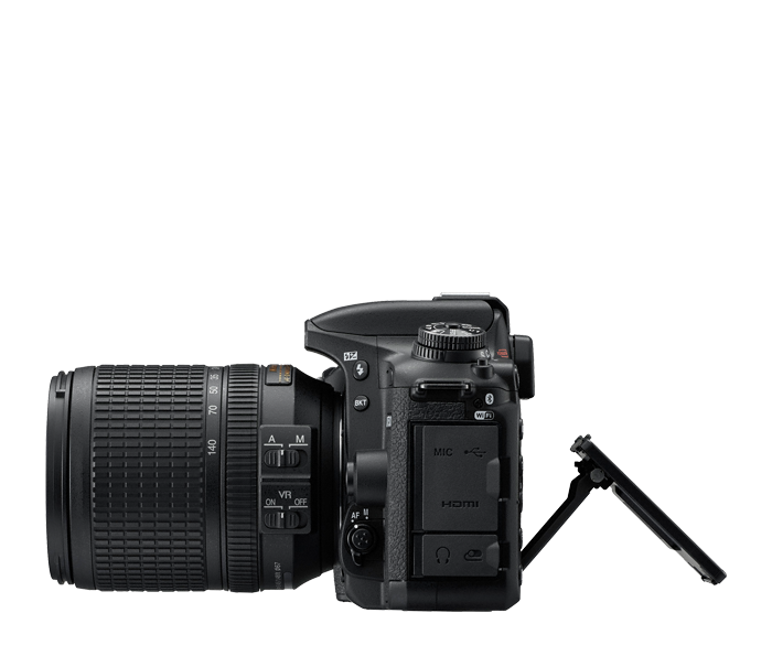 Nikon D7500 4K Digital SLR Camera with 18-140mm VR &amp; 70-300mm VR DX AF-P Lens + 64GB Card + Battery + Case + More