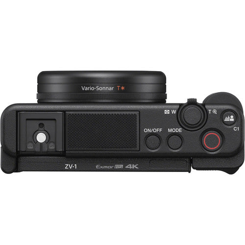 Sony ZV-1 20.1MP Digital Camera (Black) wih 128GB Memory Card &amp; Accessory Kit