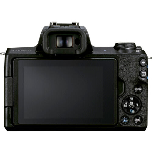 Canon EOS M50 Mark II Mirrorless Digital Camera (Body Only, Black) Starter Essential Bundle