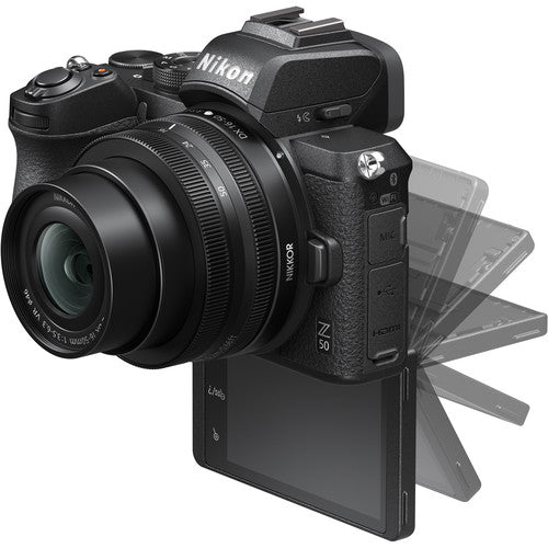 Nikon Z50 Mirrorless Digital Camera with 16-50mm Lens | 3 Lens Kit 16-50mm Z VR | 32GB | Flash &amp; More
