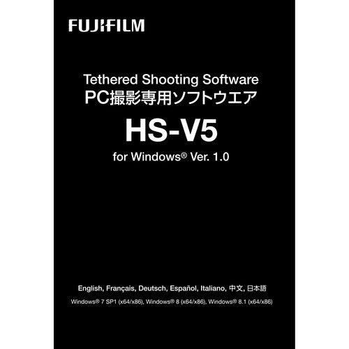 FUJIFILM HS-V5 Tethered Shooting Software