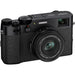 FUJIFILM X100V Digital Camera (Black) with Case | Sandisk 32GB Memory Card | 2x Spare Batteries &amp; AC/DC Charger Bundle