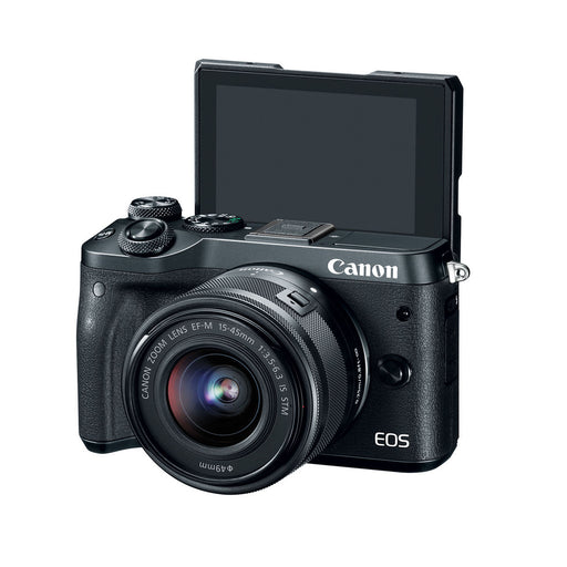 Canon EOS M6 Mirrorless Digital Camera with 15-45mm Lens With Video Editing Software and More