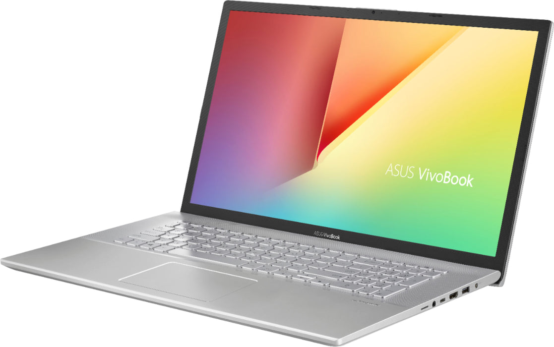 ASUS - Vivobook 17.3&quot; Laptop - Intel Core 10th Gen i7 - 16GB Memory - 1TB SSD - Transparent Silver