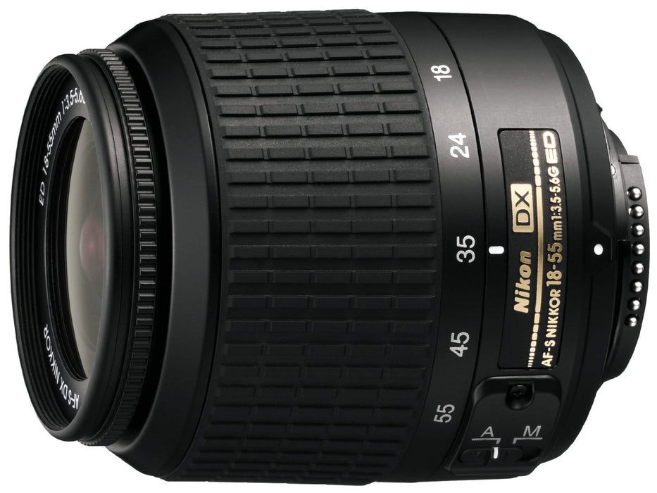Nikon D5100/D5600 DSLR Camera with 18-55mm Lens & Nikon 55-200mm Lenses | Nikon Case | Nikon School DVD Package