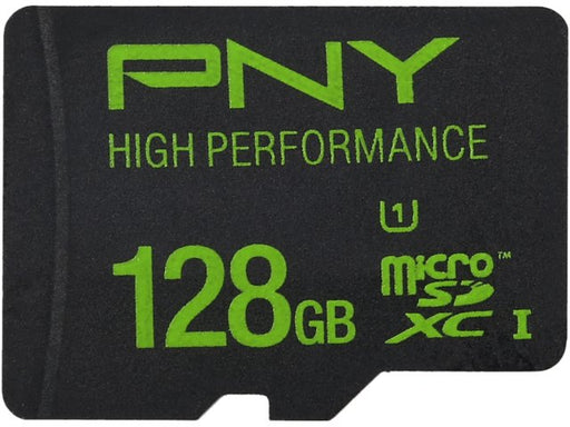 PNY Technologies 128GB High Performance UHS-I microSDXC Memory Card (U1, Class 10)