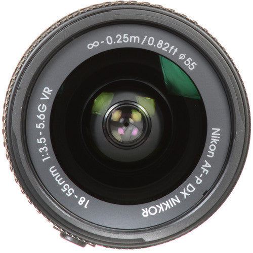 2X Nikon AF-P 18-55mm f/3.5-5.6G DX VR NIKKOR Zoom Lens (White Box) w/ Lens Cleaning Kit