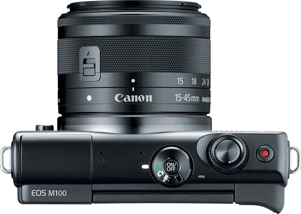 Canon EOS M100 Mirrorless Digital SLR Camera w/3 Lens Kit