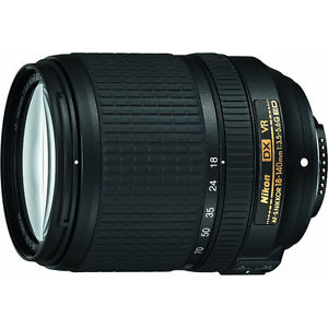 Nikon AF-S DX NIKKOR 18-140mm f/3.5-5.6G ED VR Lens with 64GB Ultimate Filter &amp; Flash Photography Bundle (White Box)