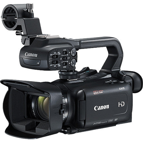 Canon XA15 Compact Full HD Camcorder with SDI, HDMI, and Composite Output with 64GB Memory Card | BP-820 Replacement Lithium Ion Battery Bundle