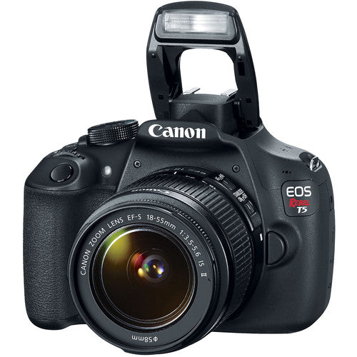 Canon EOS Rebel T5/2000D/4000D DSLR Camera with 18-55mm Lens &amp; 32GB MC | Flash | Battery &amp; More Bundle