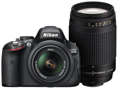 Nikon D5100/D5600 DSLR Camera with 18-55mm Lens & 70-300mm Lenses