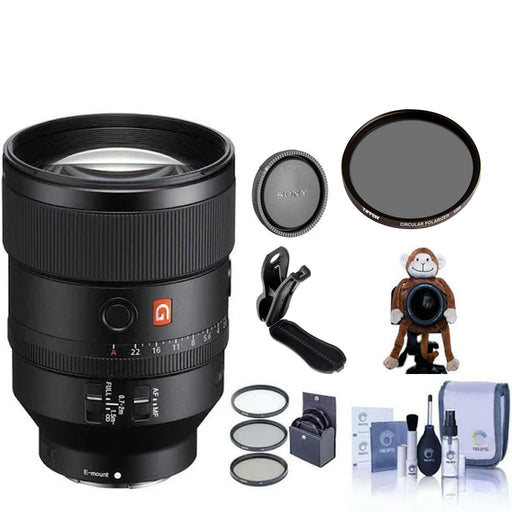 Sony FE 35mm f/1.4 GM Lens - Polarizing Filter - Rear Lens Cap - Shutter Hugger - Cap Keeper - Filter Kit - Cleaning Kit - Professional Bundle