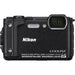 Nikon COOLPIX W300 Digital Camera (Black) with Sandisk 64GB Essential Package