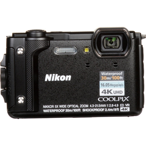 Nikon COOLPIX W300 Digital Camera (Black) with 16GB Memory &amp; Flash Deluxe Accessory Bundle