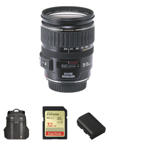 Canon EF 28-135mm f/3.5-5.6 IS USM Lens Lens with Additional Accessories