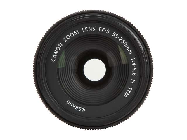 Canon EF-S 55-250mm f/4-5.6 IS STM Lens for DSLR Cameras + Accessory Bundle