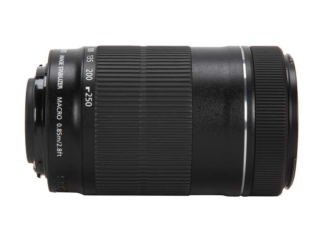 Canon EF-S 55-250mm f/4-5.6 IS STM Lens Zoom Lens with Flash 3 Filters Diffusers Hood Kit