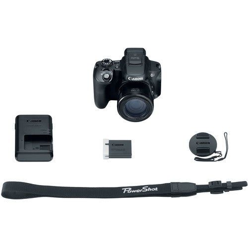 Canon PowerShot SX70 HS Digital Camera Battery Pack Bundle