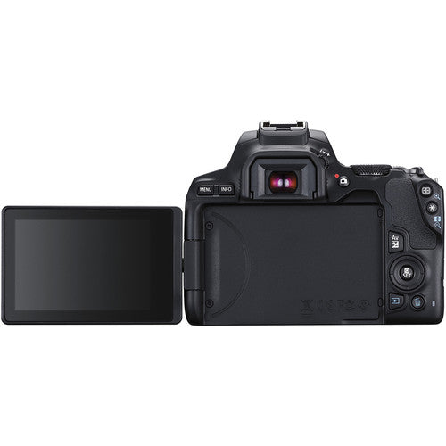 Canon EOS Rebel SL3/250D DSLR Camera with 18-55mm Lens (Black) | 32GB Sandisk Memory | Camera Case | Digital Flash | Accessory Bundle