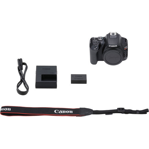 Canon EOS Rebel SL3/250D DSLR Camera (Black, Body Only) with Canon EOS Bag | Sandisk Ultra 64GB Card | Clean and Care Kit
