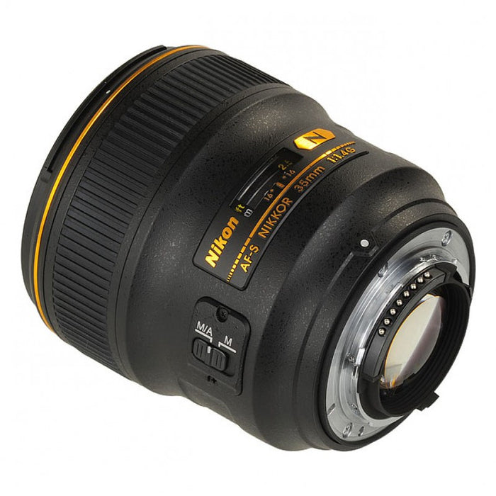 Nikon AF-S NIKKOR 35mm f/1.4G Lens Professional Bundle With 32 GB Includes