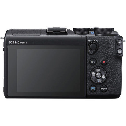 Canon EOS M6 Mark II Mirrorless Digital Camera (Black, Body Only) W/ 2X 32GB Memory Cards Starter Package