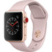 Apple Watch Series 3 38mm Smartwatch (GPS + Cellular, Gold Aluminum Case, Pink Sand Sport Band)