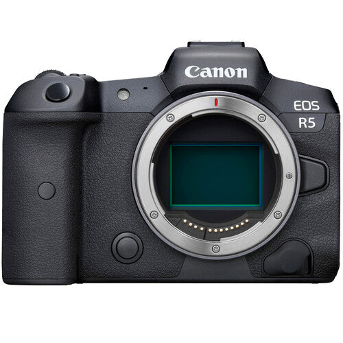 Canon EOS R5 Mirrorless Digital Camera (Body Only) with Mount Adapter EF-EOS R Essential Package