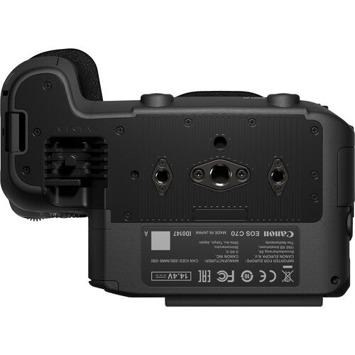 Canon EOS C70 Cinema Camera (RF Lens Mount) with Atomos Ninja V 5 | Sony Headphones |Spare Battery &amp; Tripod Bundle