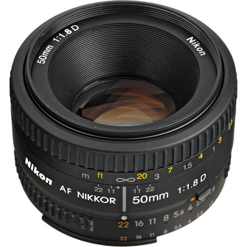 Nikon AF NIKKOR 50mm f/1.8D Lens Starter Bundle