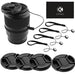 CamKix Lens Cap Bundle - 4 Snap-on Lens Caps for DSLR Cameras - 4 Lens Cap Keepers - Microfiber Cleaning Cloth included - Compatible Nikon, Canon, Sony Cameras (72mm)