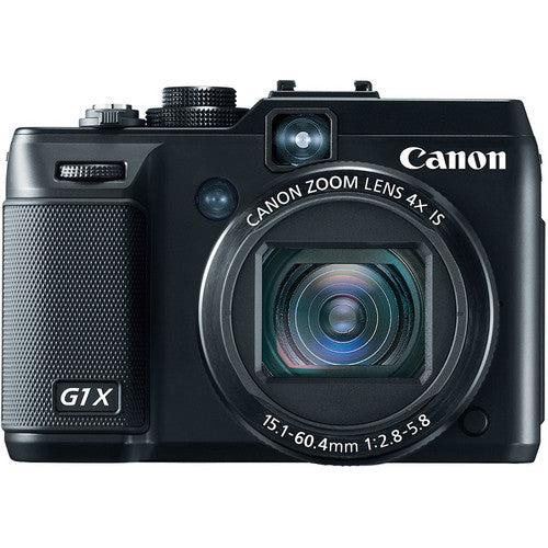 Canon PowerShot G1 X Digital Camera (Black) With Dual Battery Accessory Bundle