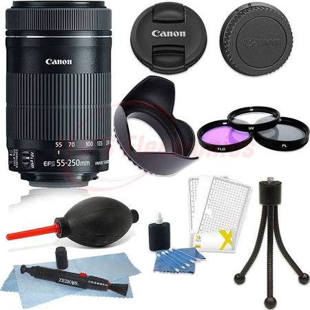 Canon EF-S 55-250mm f/4-5.6 IS STM Lens for DSLR Cameras +