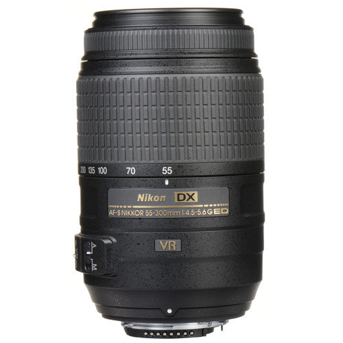 Nikon AF-S DX NIKKOR 55-300mm f/4.5-5.6G ED VR Lens with SanDisk ...