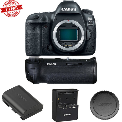 Canon EOS 5D Mark IV DSLR Camera (Body Only) with Battery Grip